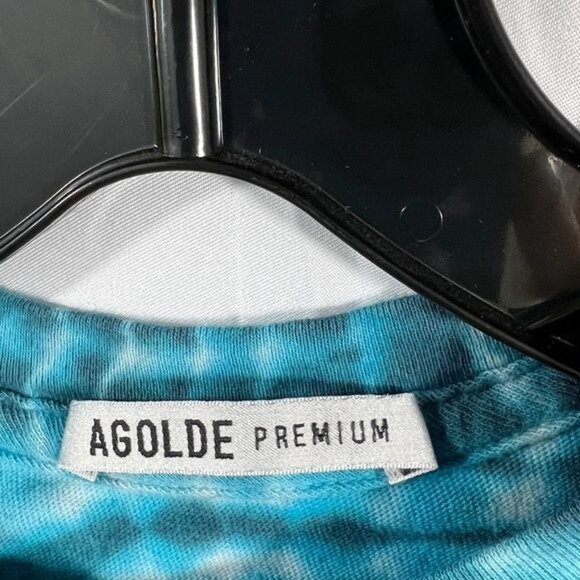 AGOLDE Futura Blue tie-dyed Musclee Tee  - Size S - Picture 3 of 6